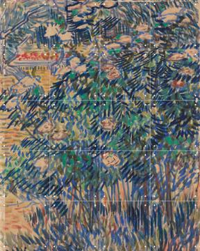 'Rosiers en fleurs dans le jardin de l'asile' par Vincent van Gogh & Kröller-Müller Museum