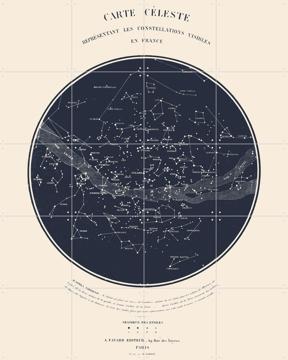 'Carte Celeste Dark Blue' van Aster Edition