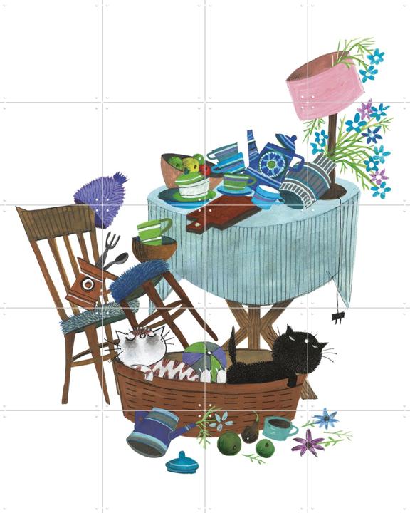 Pim & Pom onder de tafel