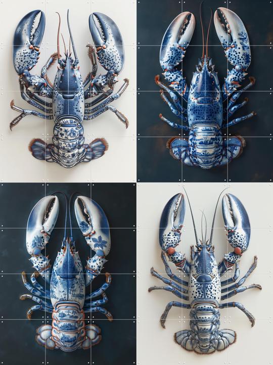 Delft Blue Lobsters
