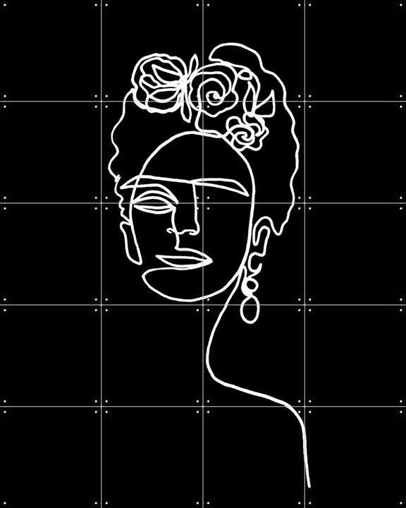 Frida Kahlo black & white