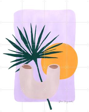 'Fan Palm and Sunshine' van Karen Menzenbach