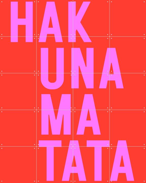 Hakuna Matata - Red Pink 