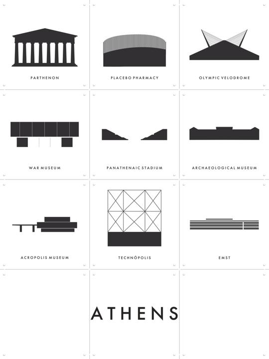 Athens Architecture Collage Box