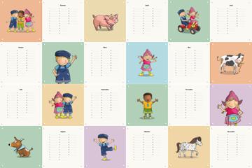 'Fien & Teun Calendar' by Fien & Teun & Van Hoorne Studios