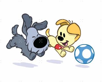 'Woezel & Pip Spielen mit dem Ball' von Woezel & Pip & Van Hoorne Studios