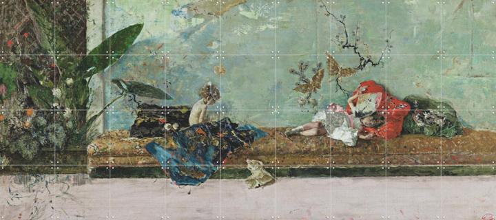 The painter's children in the japanese room