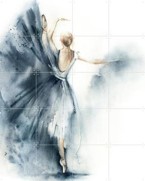 'Ballerina Blue 2' by Canot Stop Painting