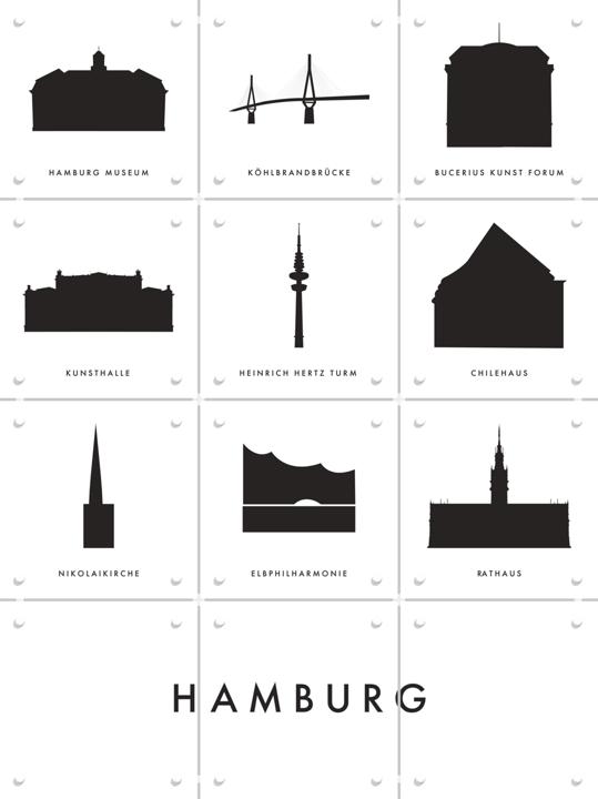 Hamburg Architecture Collage Box