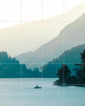 'Misty Mountain Lake At Sunrise' by Claire Droppert