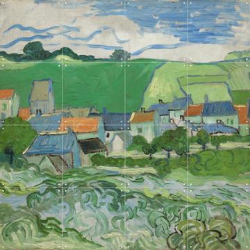 'Gezicht op Auvers (1890)' van Vincent van Gogh (1853 - 1890) & Van Gogh Museum