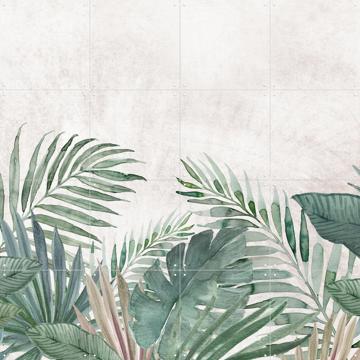 'Tropical jungle watercolour palm leaves' by Bloomery Decor