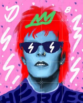 'Bowie Heroes' par Pop-art by Tadej