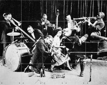 'Vintage photo King Oliver's Jazz Band' von Bridgeman Images