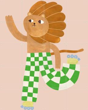 'Skating Lion' by Aniek Bartels