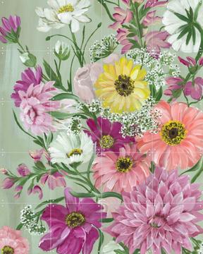 'Pastel Bouquet' van Lens en penseel door Myrte