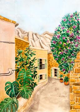 'Fornalutx Village' van Karen Menzenbach