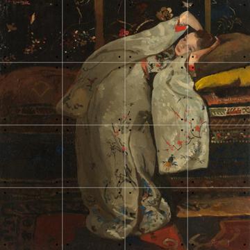 IXXI - Girl in white kimono by George Hendrik Breitner & Rijksmuseum