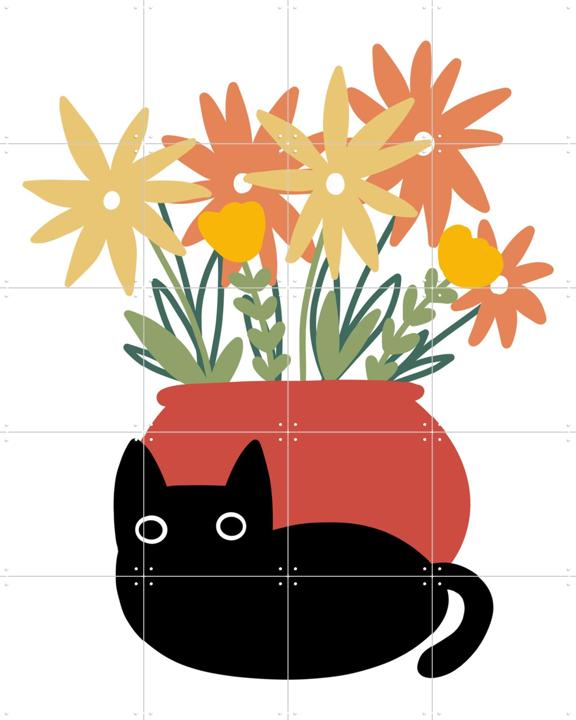 Vase with Cat