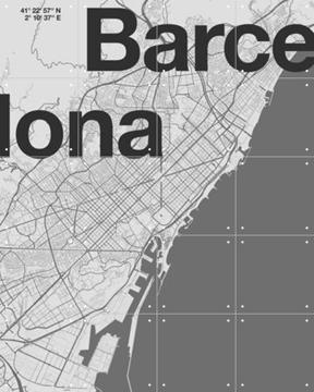'Barcelona Map' von Florent Bodart
