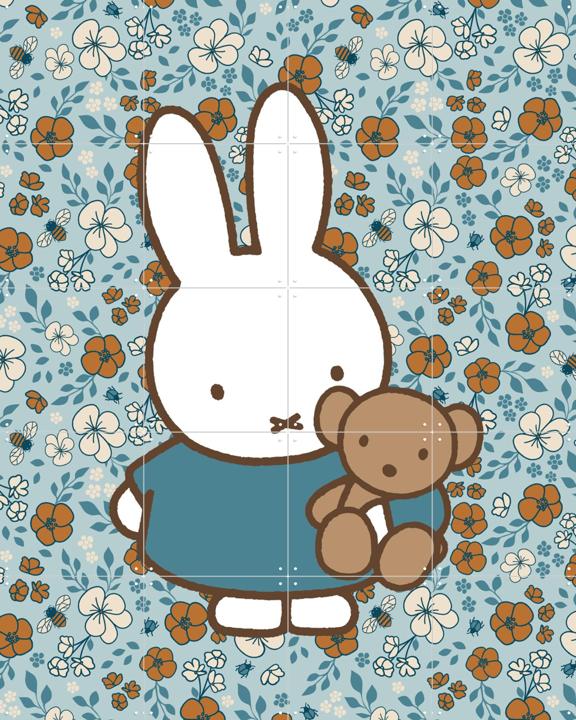 Miffy with Bear and Flower Pattern