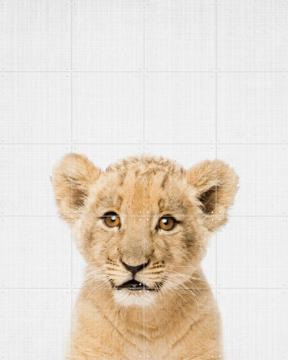 'Baby lion - Brown eyes' von Lila + Lola
