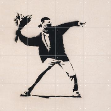 IXXI - Love is in the Air by Banksy 