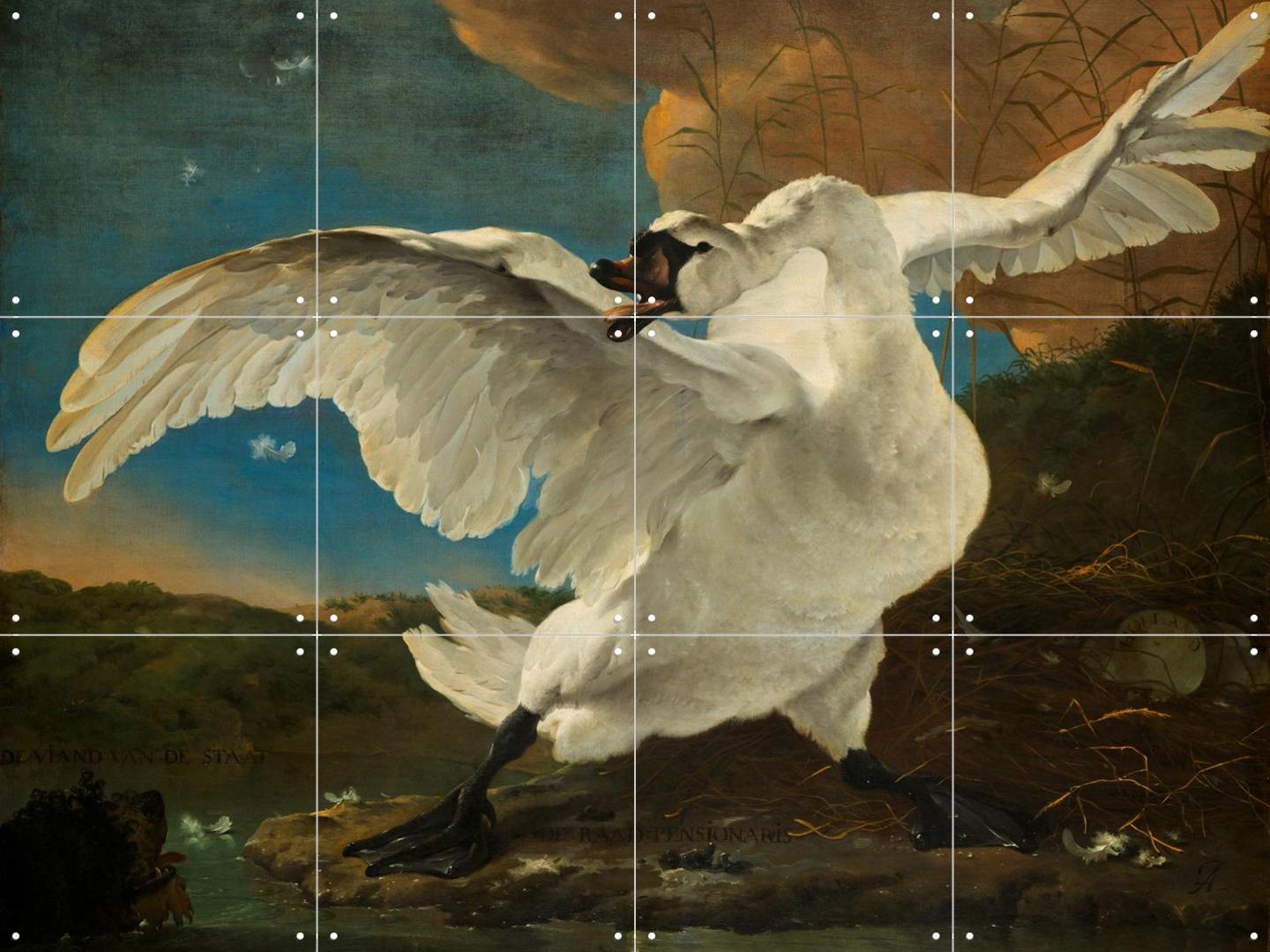 The Threatened Swan, by Jan Asselijn & Rijksmuseum - IXXI