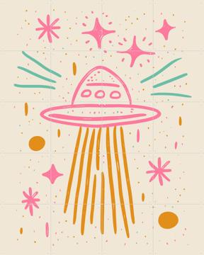 'Pastel UFO' van Treechild