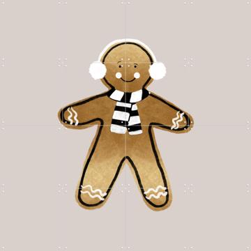 'Xmas Gingerbread Man' by Orara Studio