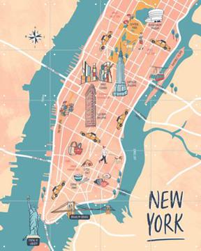 IXXI - New York Illustration by Revista Design & Art in Maps