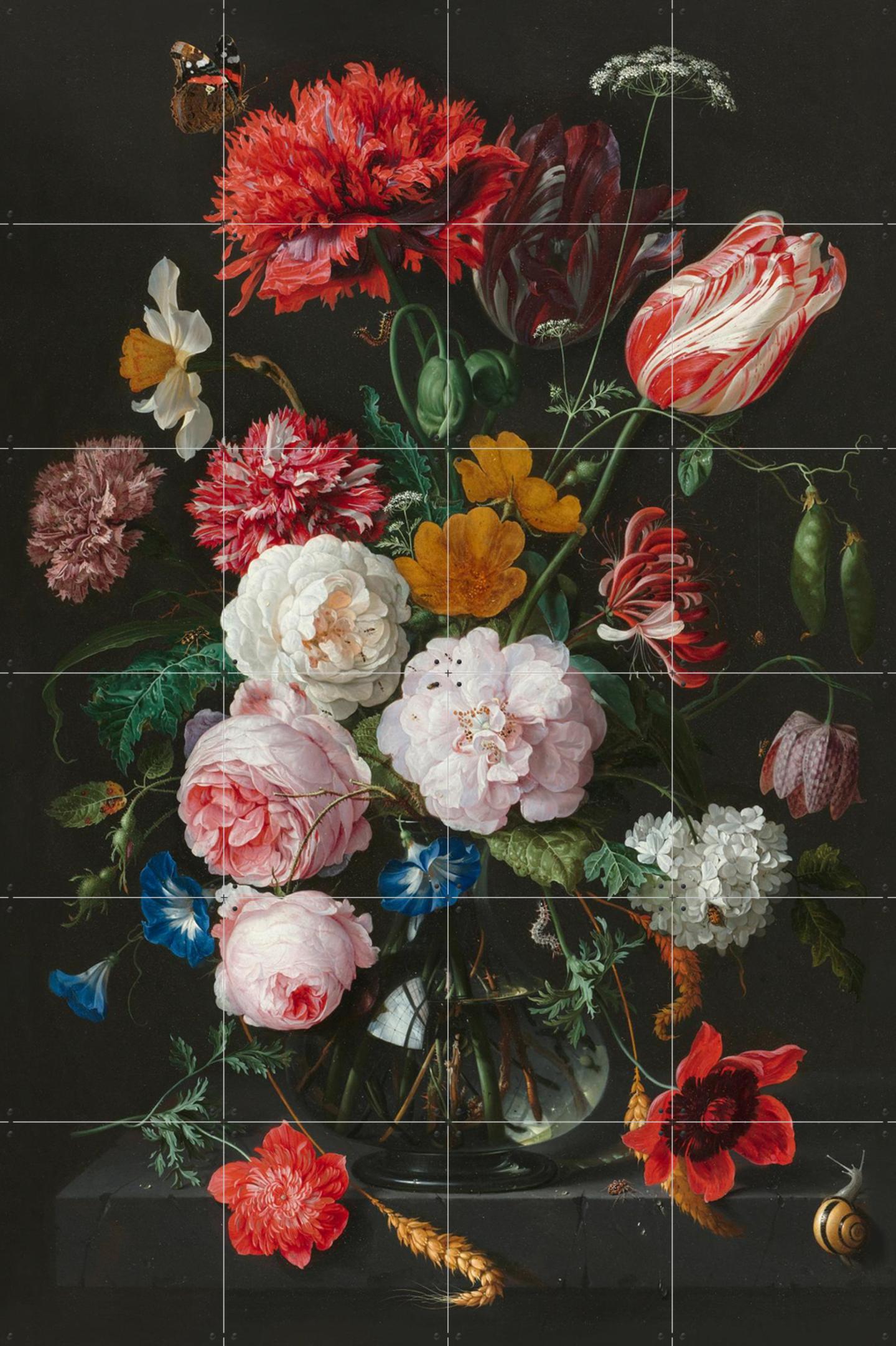 Still Life with Flowers By Jan Davidsz. De Heem | Wall Art & Art