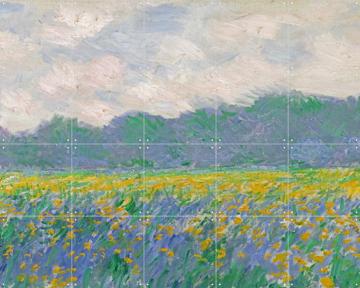 'Field of Yellow Irises - Giverny' von Claude Monet & Bridgeman Images