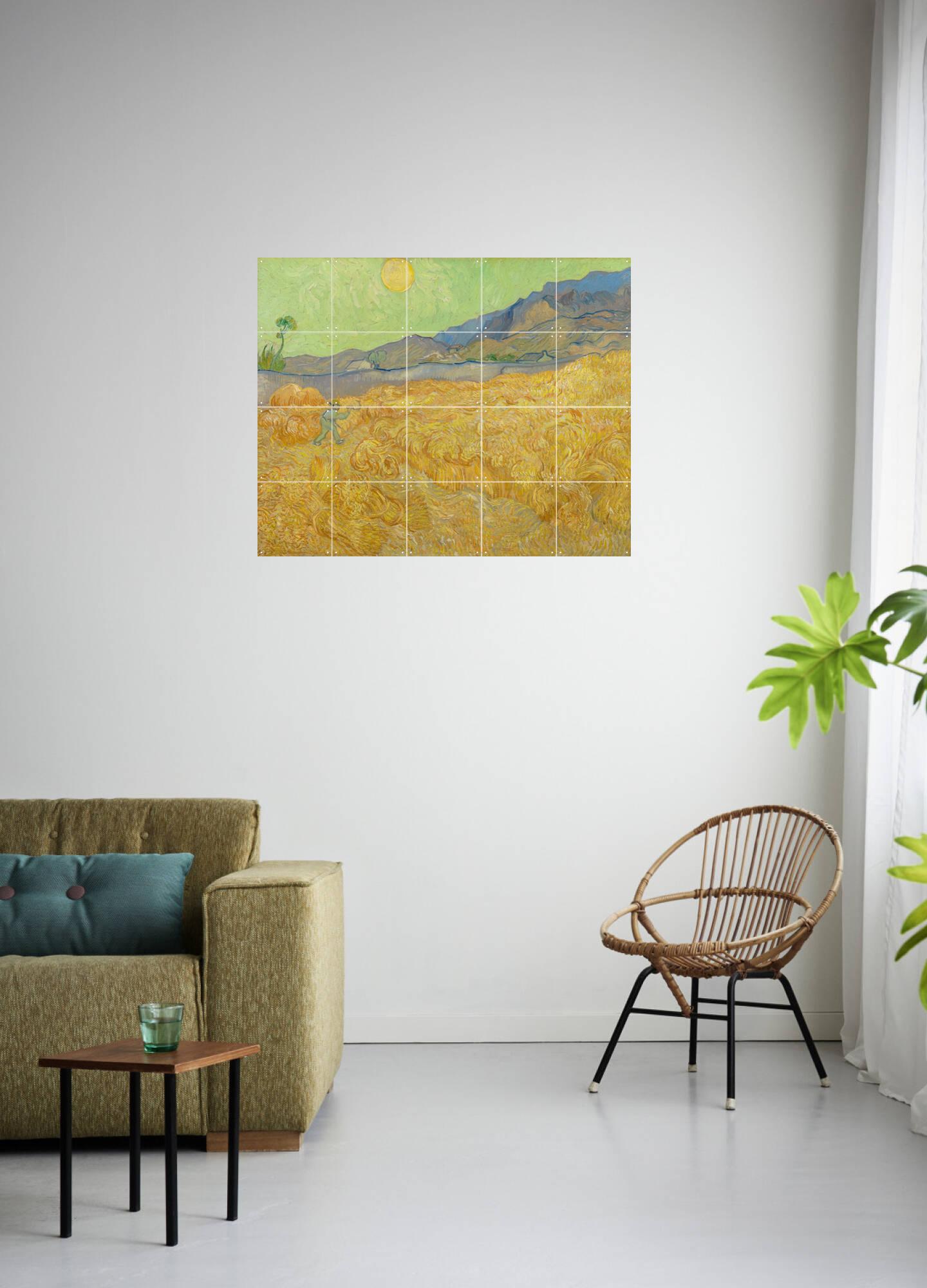 Wheatfield with a Reaper (1889), by Vincent van Gogh (1853 - 1890