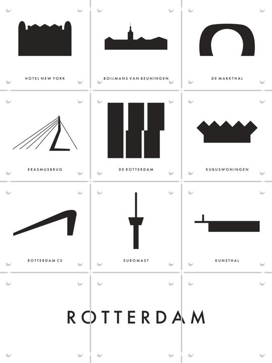Rotterdam Architecture Collage Box