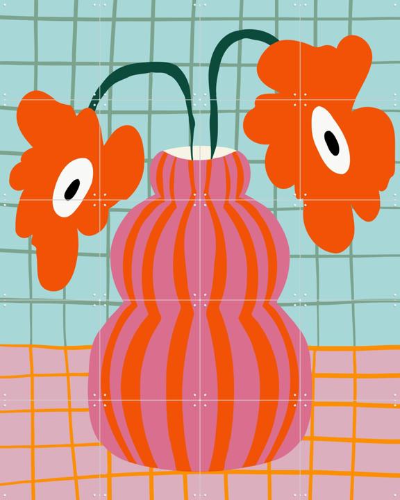 Colorful Clay Blooms