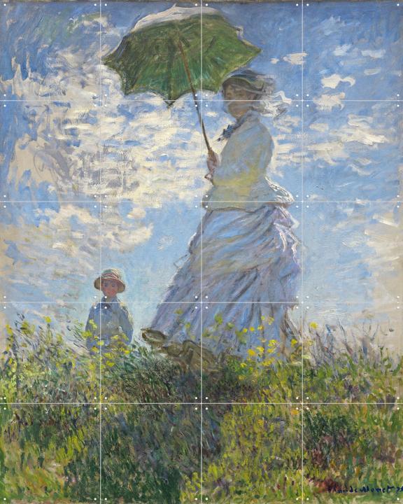 Women with a Parasol - Madame Monet and Son