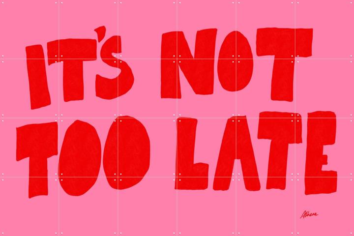 It's Not Too Late