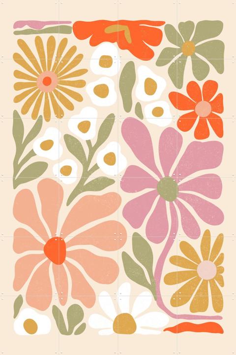Flower Power Orange Pink
