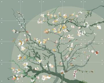 'Almond Blossom Green' by Wesley van der Heijden & Van Gogh 21st Century
