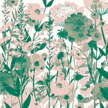 'Flower Garden green' van Lotte Dirks