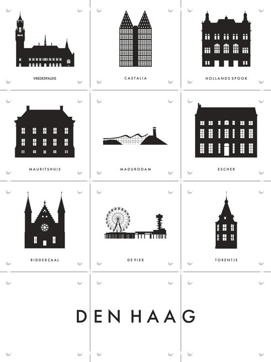 Den Haag Architecture Collage Box