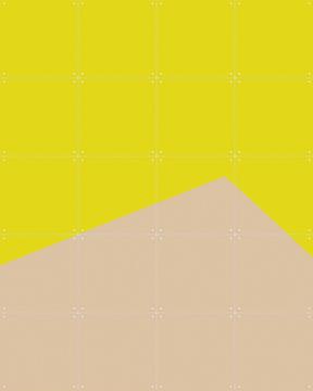 'Color blocking - Yellow Beige' by Allon Dery