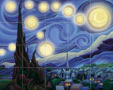 'Starry Night' par Studio Muti & Van Gogh 21st Century