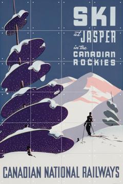 'Canadian Ski Resort Jasper' van Bridgeman Images