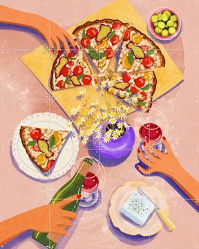 'Dinner With Friends' von Raissa Oltmanns