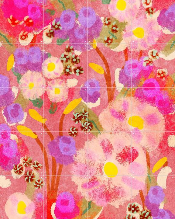 Puffy Abstract Flower Garden
