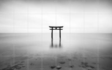 'Torii Gate Lake Biwa - Japan' van Jan Becke