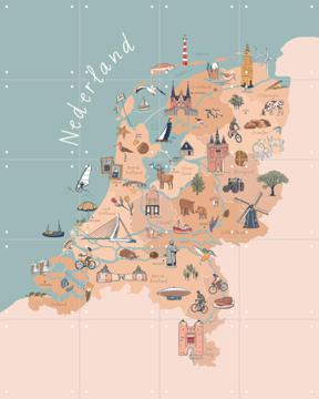 IXXI - The Netherlands Illustration par Revista Design & Art in Maps