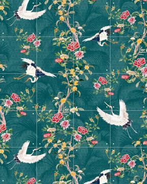 'Chinoiserie Cranebirds' by Bloomery Decor